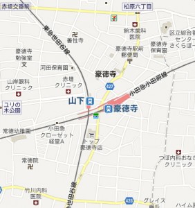 豪徳寺map